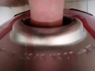 The vacuum cleaner hole and cumshot inside