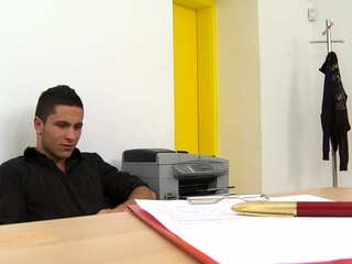 Young chap gets a anal spanking from sexy homosexual hunk