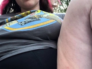 Amateur redhead masturbates then gives a blowjob