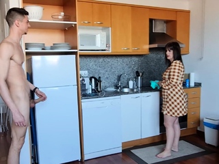 Busty Brunette Handjob