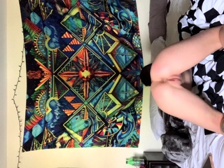 Busty brunette solo masturbation