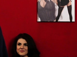 Cfnm lingerie babe mocks pervert