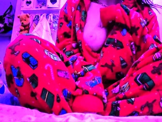 Cute curly brunette solo webcam masturbation