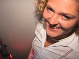 Cutie Small Tit Shirley Dimples Sucks Cocks In Glory Hole