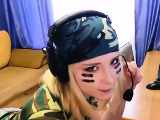 Fuck Cute Girl when she Play in WoT Sweetie Fox p1