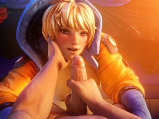 Hot 3D redhead licking a pussy while getting fucked