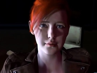 Hot 3D redhead licking a pussy while getting fucked