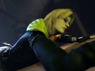 Hot 3D redhead licking a pussy while getting fucked