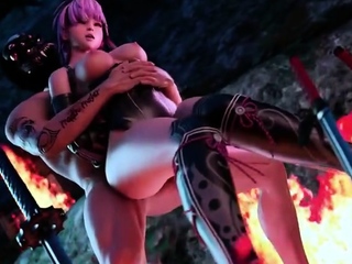 Hot 3D redhead licking a pussy while getting fucked