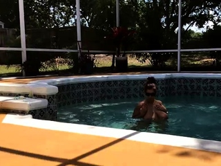 Hot brunette big boobs toying pink pussy