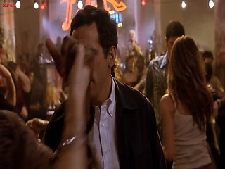 Jennifer Aniston showing some pokey nipples in a white tank