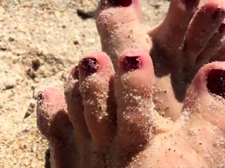 Linsey Dawn solo foot fetish