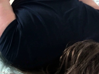 MILF takes huge cock black from behind in swinger 3some