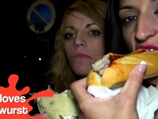 Missionary ass screwing with two brunettes