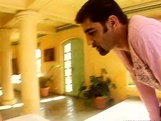 Nasty brunette pornstar with big boobs