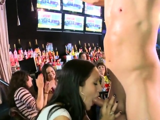 Naughty honeys couldn’t resist strippers hawt cocks