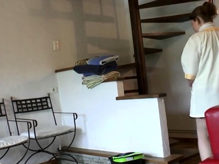 Phoebe French maid getting sandwiched