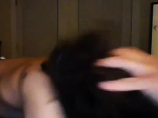 Spicy lady gives small cock man a hot blowjob