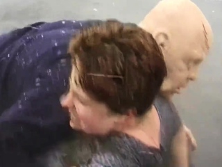 Tattooed amateur Milf homemade blowjob with cumshot