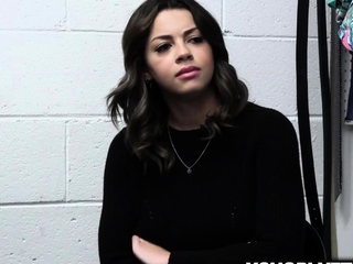 Thief Bella Luna Banged by Two Security Officers