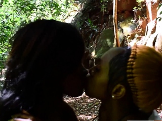 3 African Girls Lesbian Sex Experiment