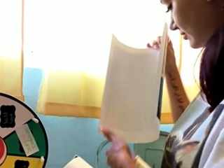 Amateur striptease and Solo masturbation