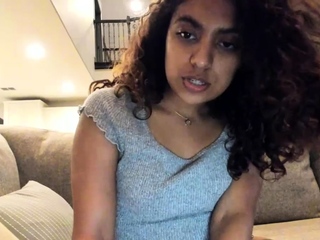 Big tit brunette sucks a big cock blowjob POV