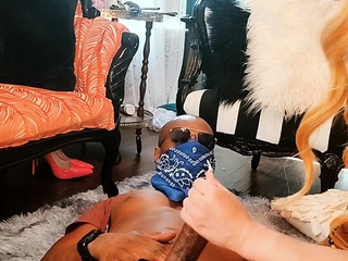 Big Tits Tranny Strokes her Big Cock