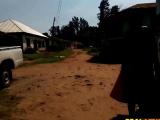 Black Nigerian Dinner Lady Gets Huge Cock