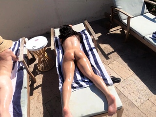 Blonde russian amateur fucked outdoor pov