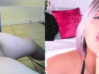 Busty Pornstar Ashley Grey Giving Cam2Cam Blowjob