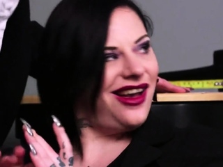 Classy cfnm students wanking and cocksucking in group