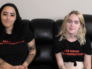 College brunettes and blondes deep throat