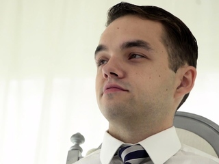 Cute virgin boy seduced and corrupted by hot suited DILF