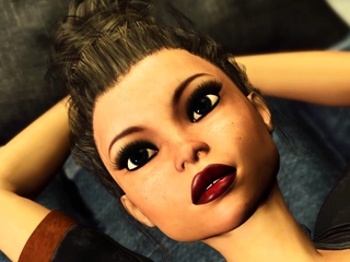 Cyber hunter fucks hard a sexy brunette in the sci-fi prison