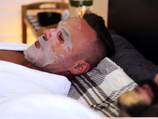 Four muscle studs having a bareback orgy