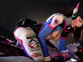 Hot 3D redhead licking a pussy while getting fucked