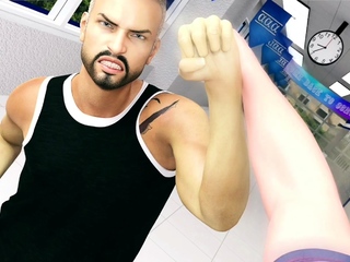 Hot 3D redhead licking a pussy while getting fucked