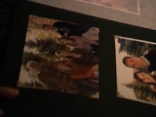 Natasha Henstridge opening up her fur coat to reveal some