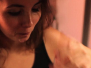 Natural girl exploring her own body and orgasms