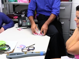 Officers plays strip poker with Nadia