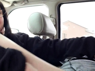 Passionate Car Sex In A Busy Parking Lot