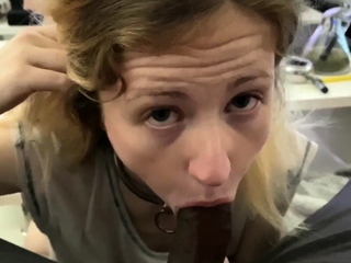 POV blowjob for a big cock from black thug