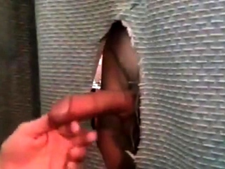 Sucking verbal guy at the glory hole