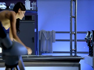 Ashley Noel first see nude completely walking down the