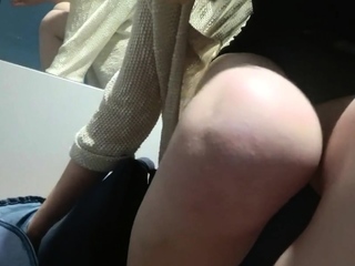 Big dildo in the dressing room