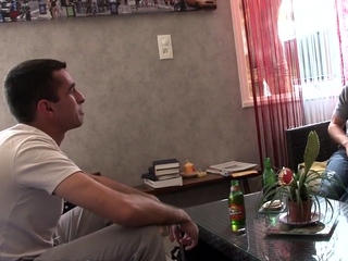 PetitCoeur Shaved and small titted slut gets double pe