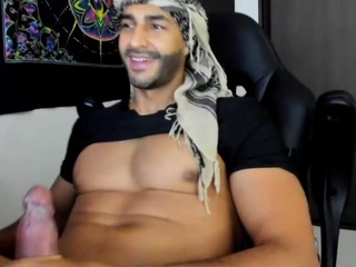 Solo masturbation and gay climax