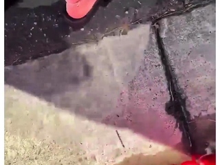 Amateur redhead masturbates then gives a blowjob