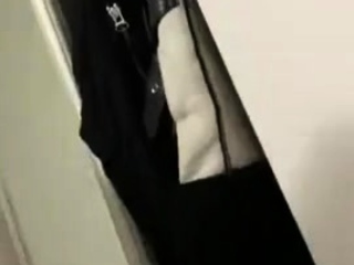 Amateur striptease and Solo masturbation